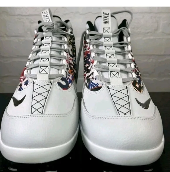 Nike Griffey 2 MCS Jackie Robinson Baseball Cleats Size 10.5 Grey HJ4509-001 - Picture 3 of 5